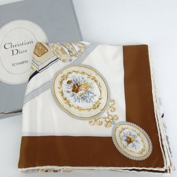 Authentic Christian Dior scarf silk [Used] - Picture 1 of 9